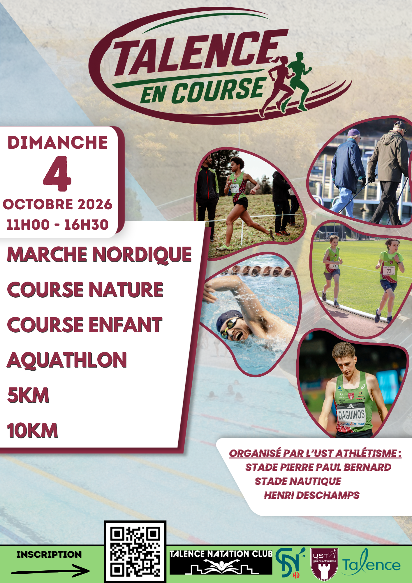 Talence en course affiche