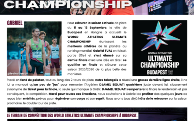 GABRIEL TUAL AUX WORLD ATHLETICS ULTIMATE CHAMPIONSHIP